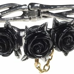 Hearts & Roses Alchemy Wild Black Rose Bangle