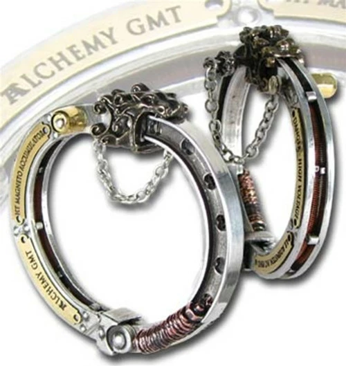 Steampunk Galvanic Magneto Inducer Cuff-Bracelet