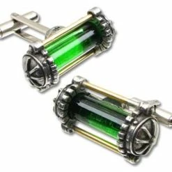 Steampunk Miasmatic Reactor Core Cufflinks