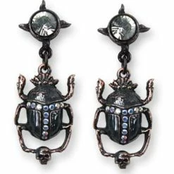 Alchemy Black Sun Khepri studs