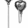 Hearts & Roses Alchemy Witches Heart Ear Studs