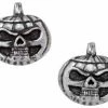 Alchemy Pumpkin Skull Studs - Pair