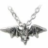Bats Alchemy Kiss of the Night Pendant