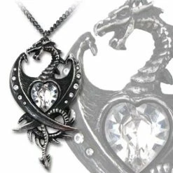 Dragons Alchemy Diamond Heart pendant