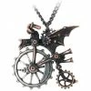 Steampunk Alchemy Ventus Traction Farthing Pendant