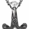 Crows & Ravens Alchemy Raven Hammer Pendant