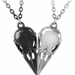 Crows & Ravens Alchemy Coeur Crane - Couple's Friendship Necklaces