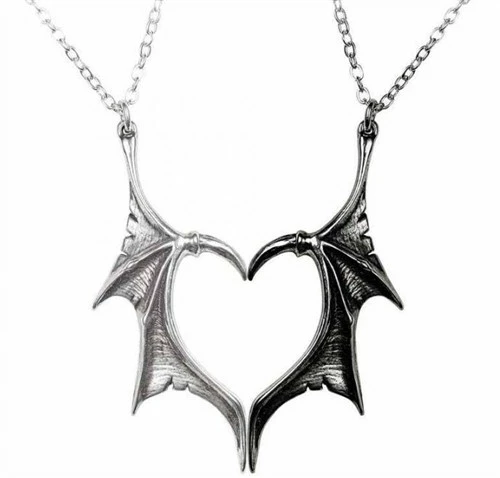 Bats Darkling Heart - Friendship Pendants