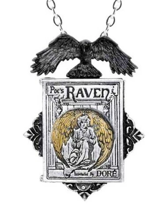 Crows & Ravens Alchemy Poe's Raven Locket