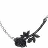 Hearts & Roses Alchemy Black Rose Enigma Pendant