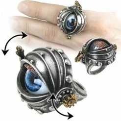 Steampunk Alchemy Automaton's Eye Ring