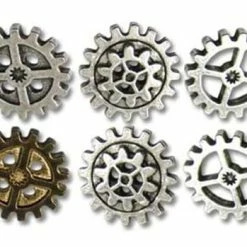 Steampunk Alchemy Gearwheel Buttons - large
