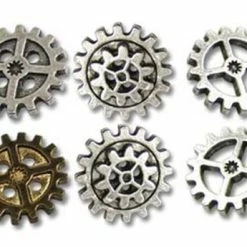 Steampunk Alchemy Gearwheel Buttons - medium