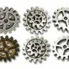 Steampunk Alchemy Gearwheel Buttons - small
