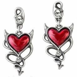 Hearts & Roses Alchemy UL17 Devil Heart Earrings