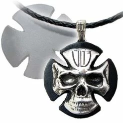 Mortem I.D. leather pendant